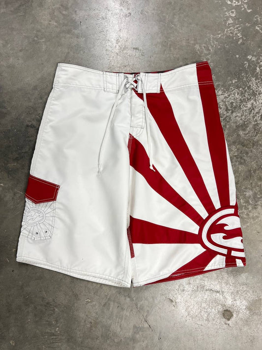Vintage Billabong Andy Irons Board Shorts White