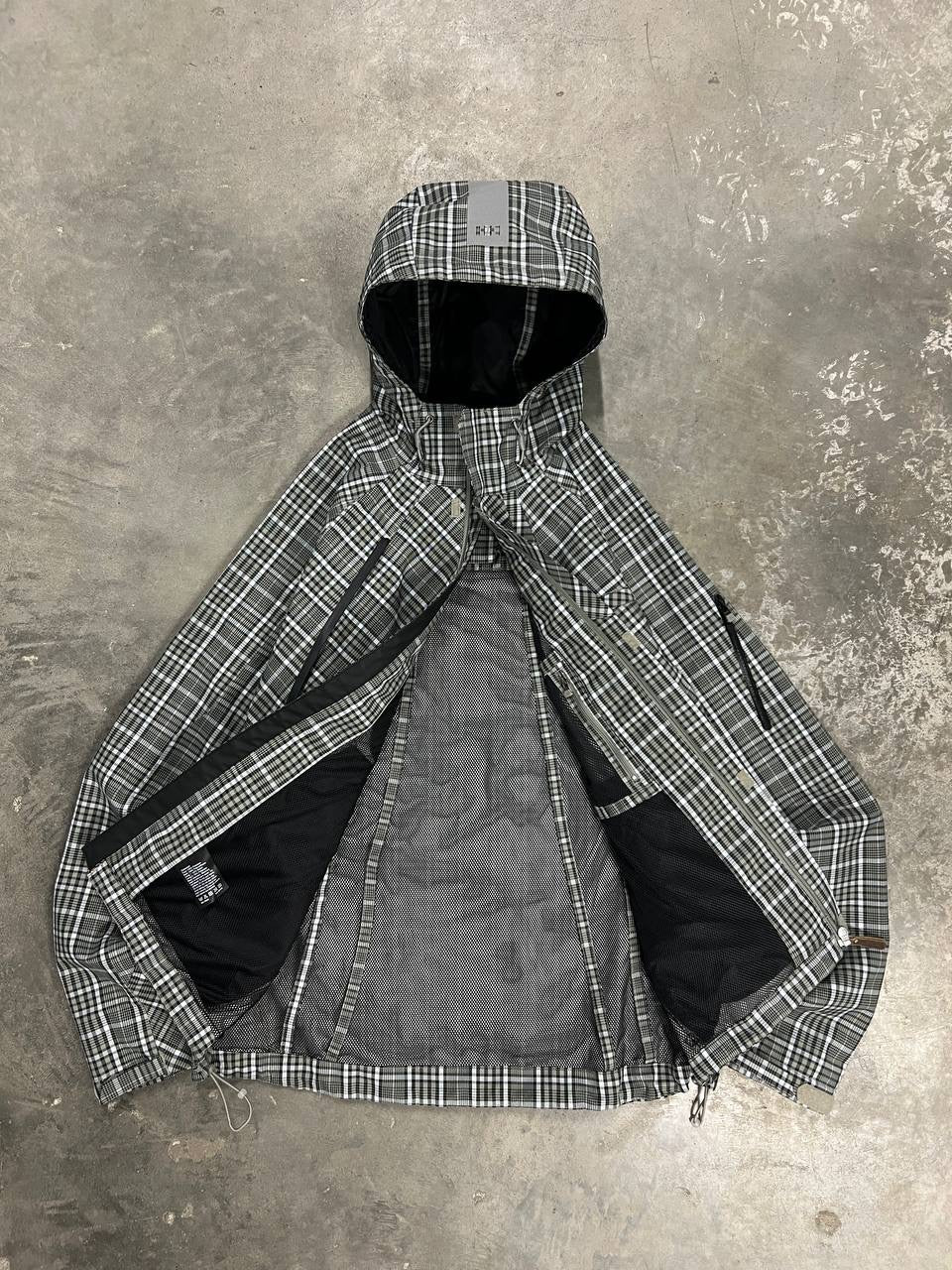 Helly Hansen Plaid Checkered Hard Shell Jacket