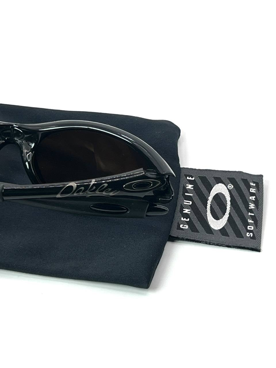 1999 Oakley Minute Gen 2 Jet Black / Titanium Iridium Sunglasses