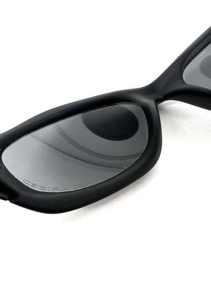2004 Vintage Oakley Unknown Matte Black / Black Iridium Polarized Sunglasses