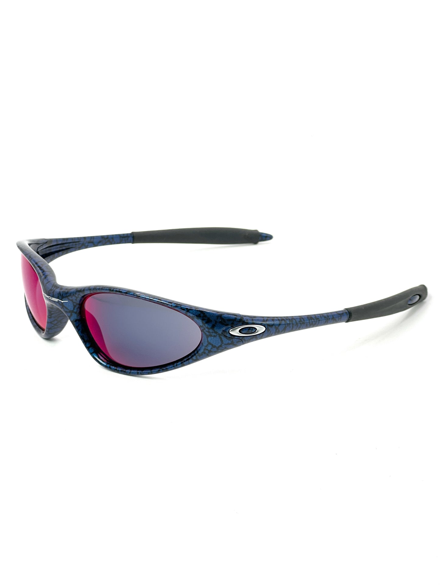 1998 Vintage Oakley Minute Cobalt / Red Iridium Sunglasses