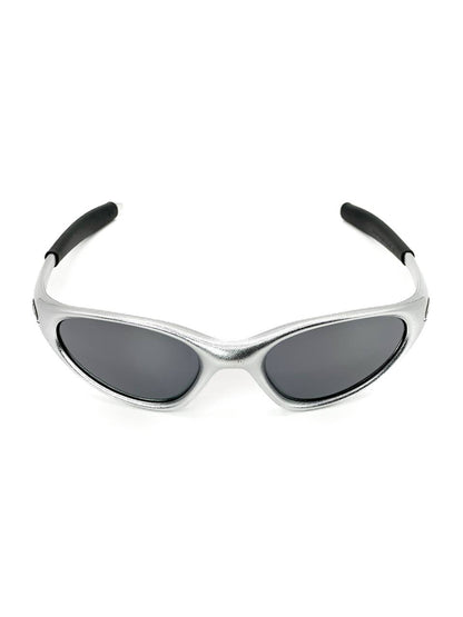 1999 Vintage Oakley Minute Polished Aluminium / Black Iridium Sunglasses