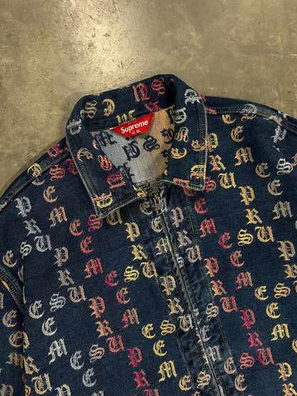 2022 Supreme Gradient Jacquard Denim Jacket