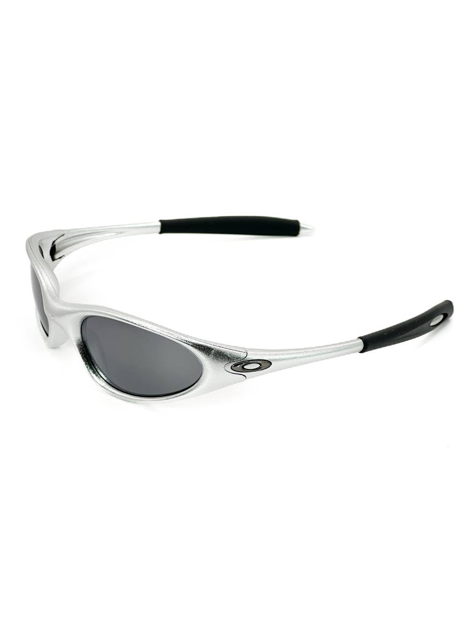 1999 Vintage Oakley Minute Polished Aluminium / Black Iridium Sunglasses