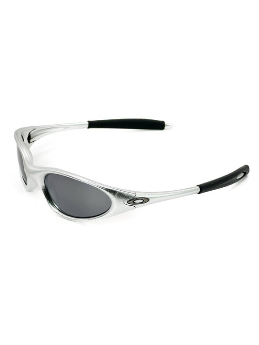 1999 Vintage Oakley Minute Polished Aluminium / Black Iridium Sunglasses