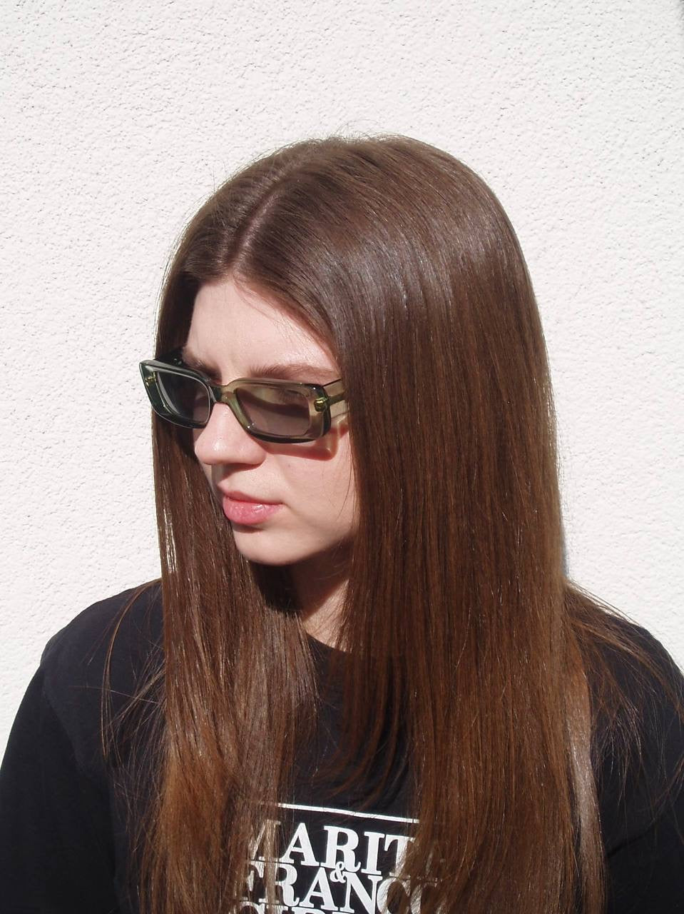 00s Vintage Gucci Sunglasses Transparent Green GG2409 Tom Ford Era