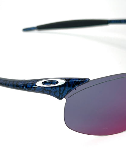 1999 Vintage Oakley New Zero 0.4 Cobalt +Red Iridium Sunglasses