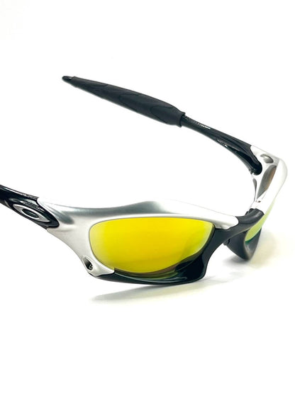 2003 Vintage Oakley Splice FMJ 5.56 - Polished Black Fire Iridium Sunglasses
