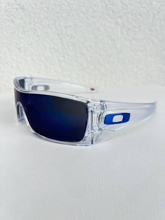 Oakley Batwolf Clear / Ice Iridium Sunglasses