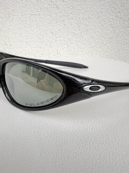1998 Vintage Oakley Minute Gen 2 Metallic Black / Black Iridium Polarized Sunglasses