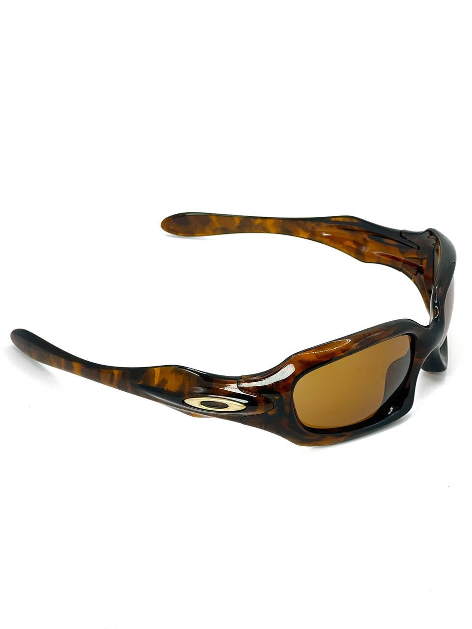 2004 Vintage Oakley Monster Doggle Brown Tortoise / Bronze Sunglasses