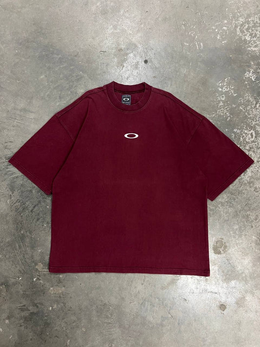 90s Vintage Oakley Software Center Logo Embroidered T-Shirt