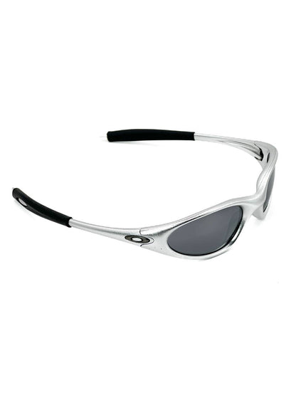 1999 Vintage Oakley Minute Polished Aluminium / Black Iridium Sunglasses
