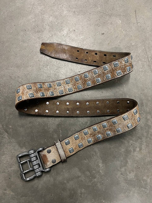 00s Vintage Oakley Leather Belt