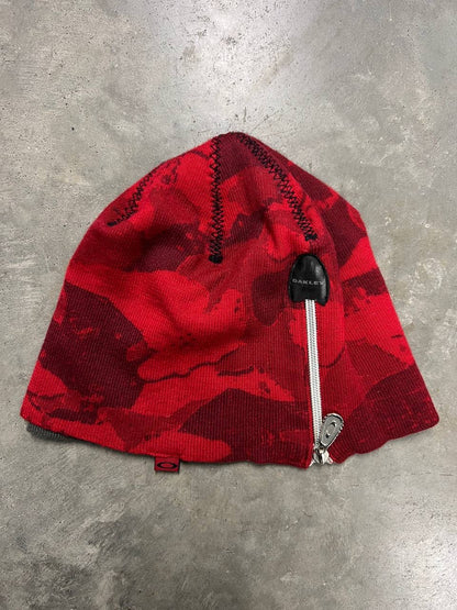 00s Vintage Oakley Double Layer Camo Beanie Hat