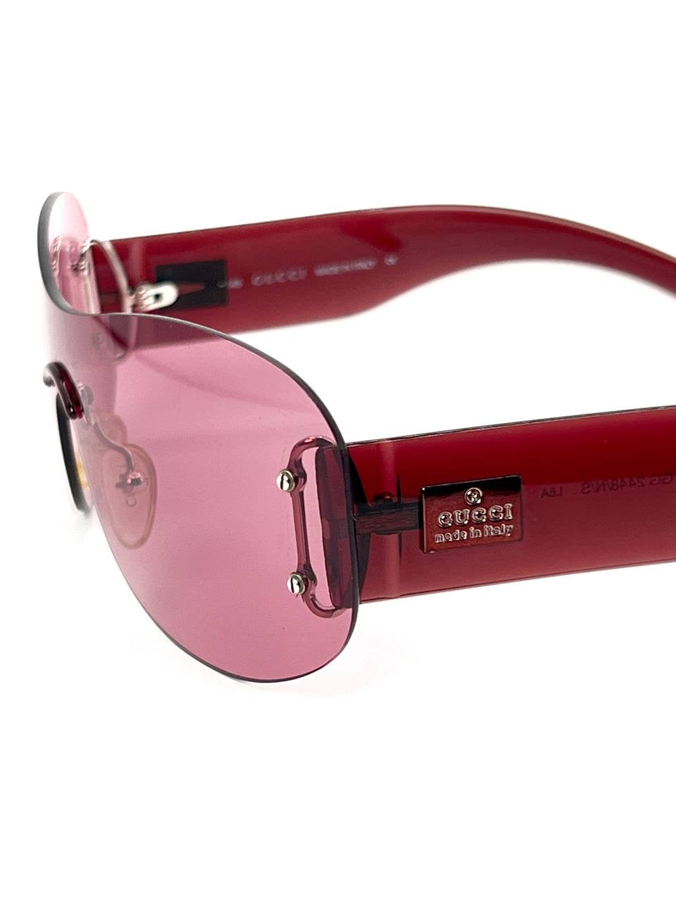 00s Vintage Gucci 2448 Pink Sunglasses