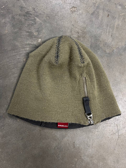 00s Vintage Oakley Double Layer Beanie Hat