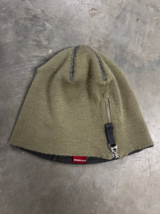 00s Vintage Oakley Double Layer Beanie Hat