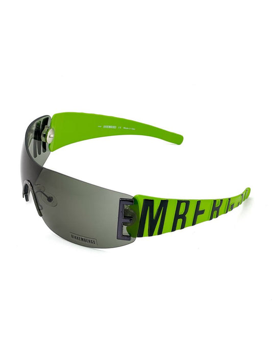00s Vintage Bikkembergs Transformer Mask Sunglasses Green