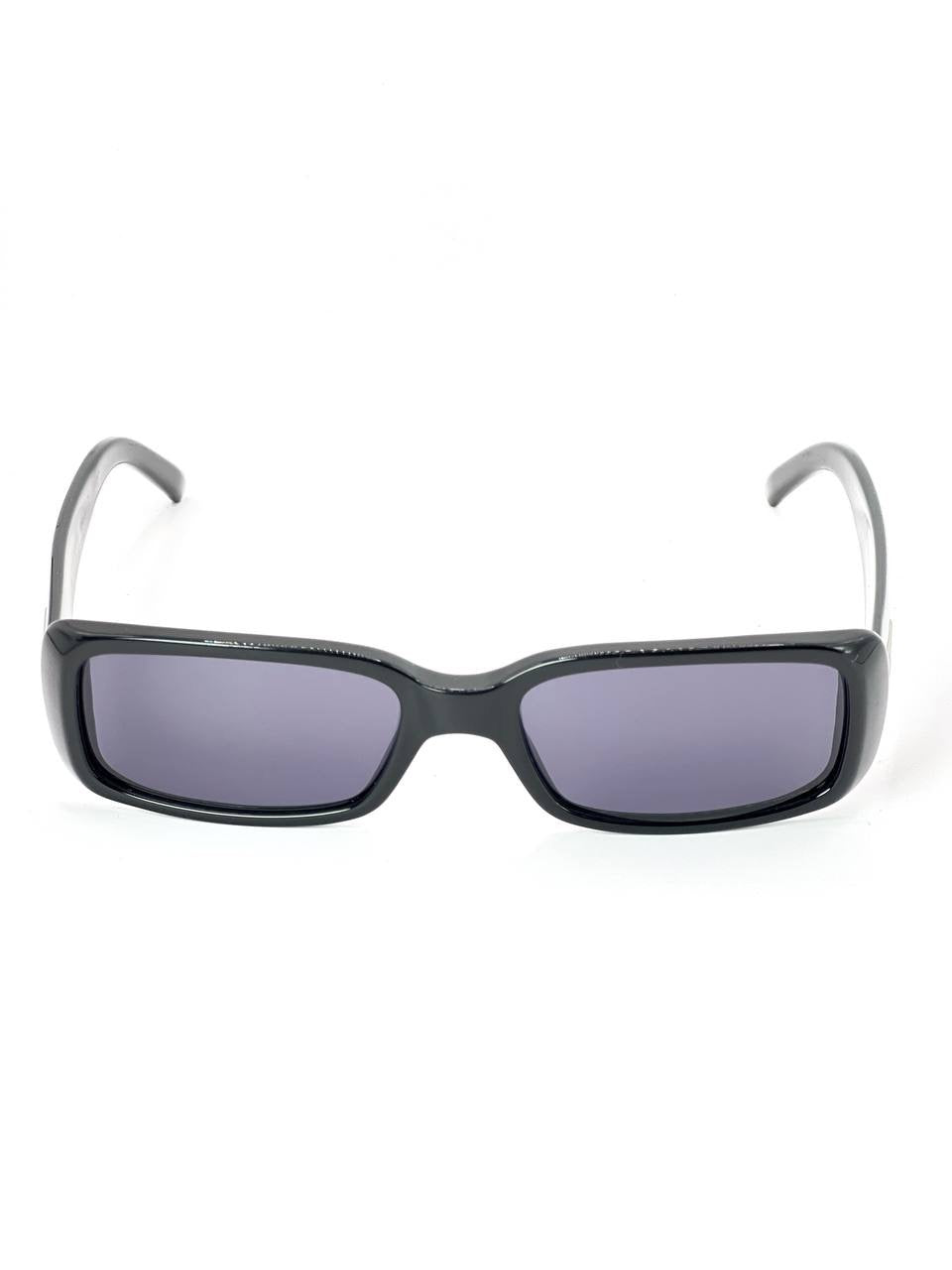 90s Vintage Gucci GG2450 Squared Sunglasses Black Tom Ford Era