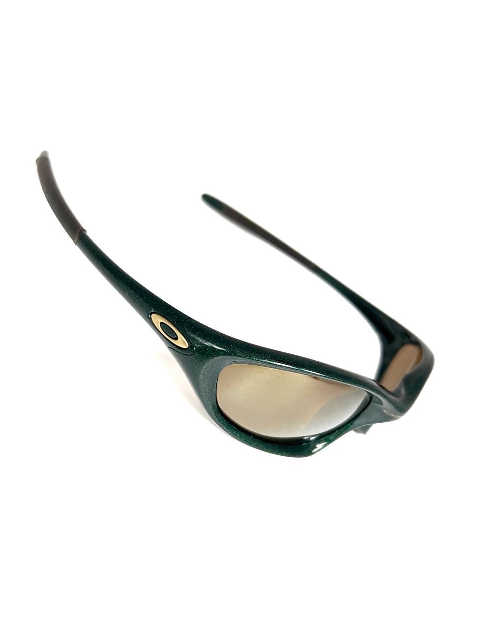 2000 Vintage Oakley XX Twenty Emerald / Gold Iridium Sunglasses