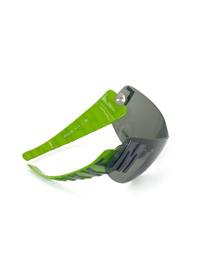 00s Vintage Bikkembergs Transformer Mask Sunglasses Green