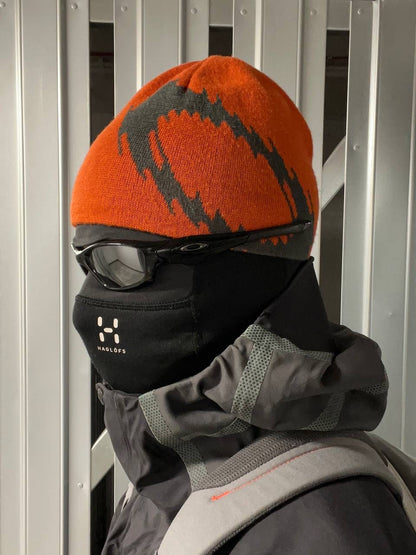 00s Vintage Oakley Static Beanie Hat