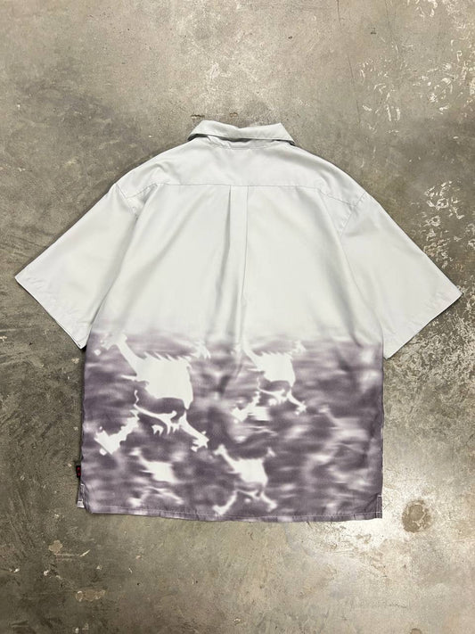 00s Vintage Oakley Motion Skull Shirt
