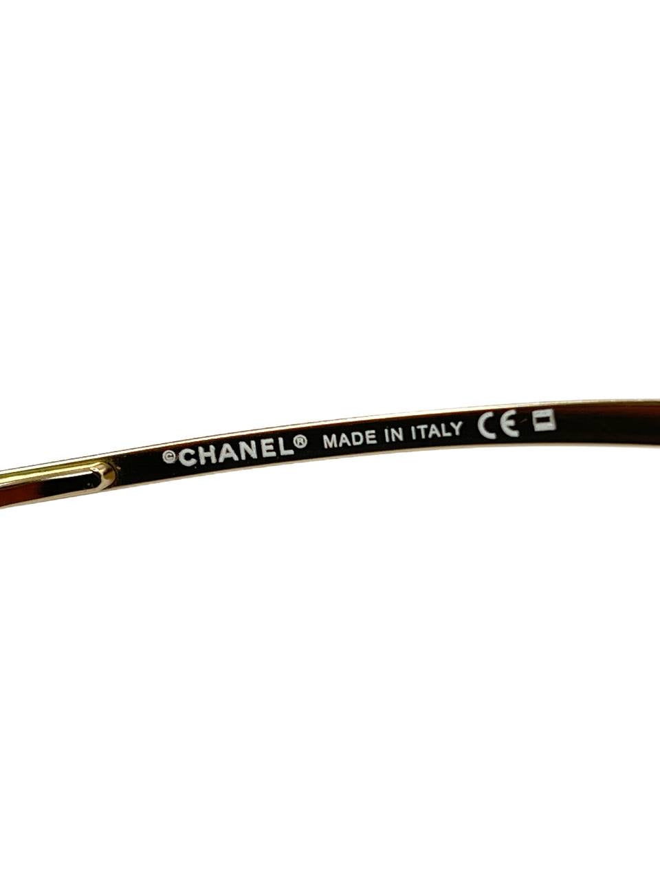 Vintage Chanel 6006 Brown / Gold Mask Sunglasses