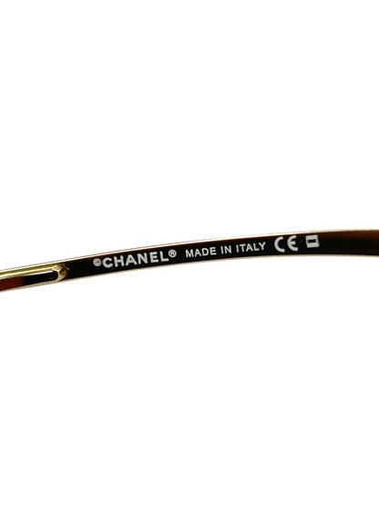 Vintage Chanel 6006 Brown / Gold Mask Sunglasses
