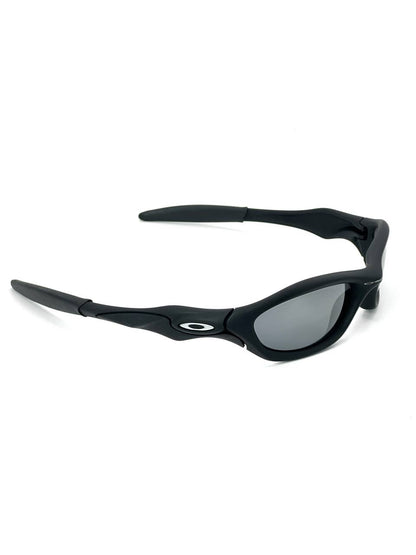 2004 Vintage Oakley Unknown Matte Black / Black Iridium Polarized Sunglasses