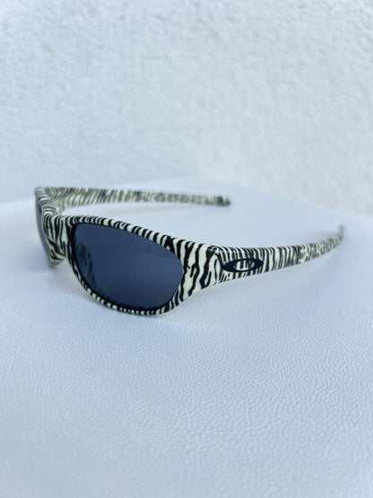 1997 Vintage Oakley Fives White Tiger / Black Iridium Sunglasses
