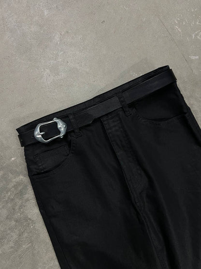 00s Vintage Oakley Small Connector Leather Belt