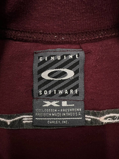 90s Vintage Oakley Software Center Logo Embroidered T-Shirt