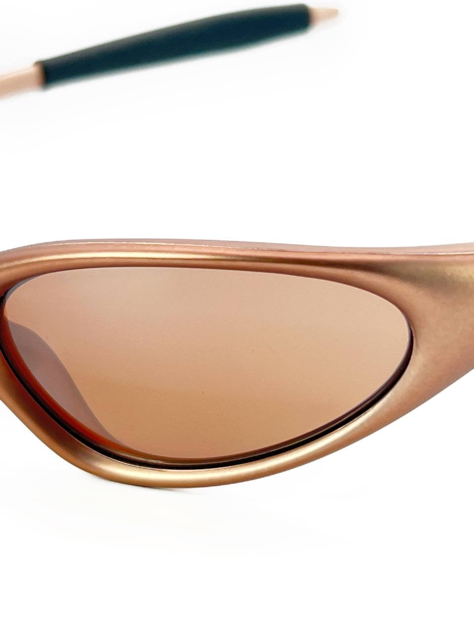 1999 Vintage Oakley Minute FMJ Copper / VR28 Sunglasses