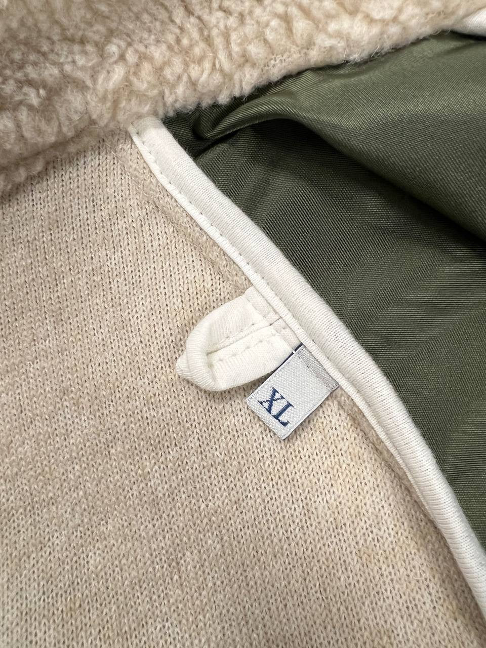 Moncler Teddy Fleece Wool Nylon Hooded Jacket