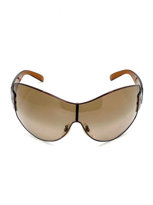 2000s Vintage Chanel 4114 Brown Sunglasses