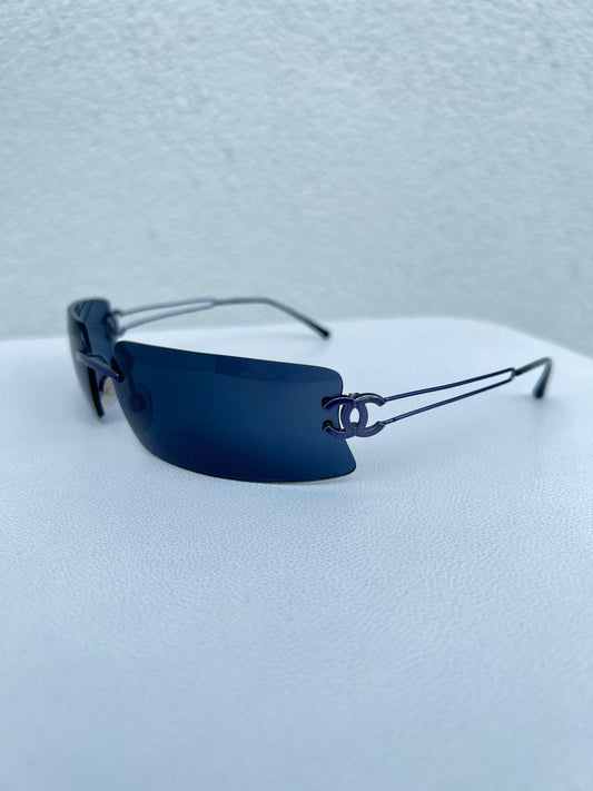 Iconic Vintage Chanel Rimless Sunglasses CC 4051