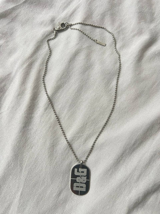 Vintage Dolce & Gabbana Dog Tag Necklace