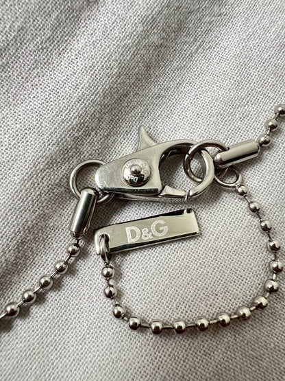 Vintage Dolce & Gabbana Dog Tag Necklace