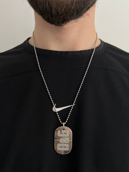 Vintage Dolce & Gabbana Dog Tag Necklace