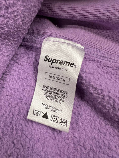 SS17 Supreme Dusty Lavender Multicolor Classic Logo Hoodie