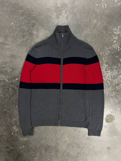 Gucci Sweater Zip Up Web Knit Jumper