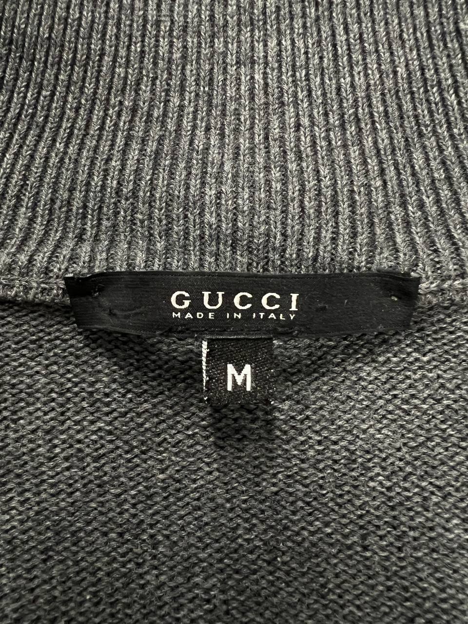 Gucci Sweater Zip Up Web Knit Jumper
