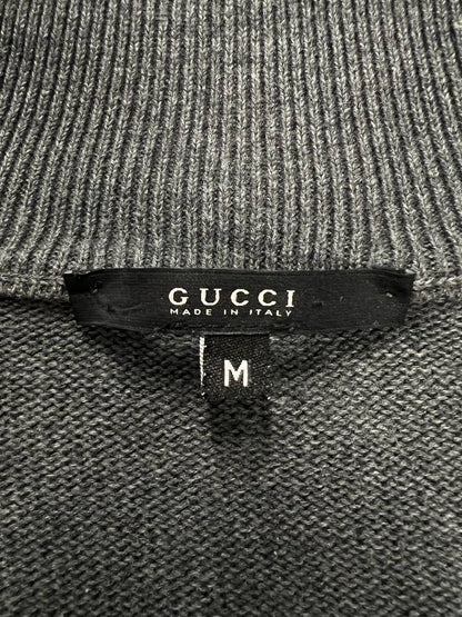 Gucci Sweater Zip Up Web Knit Jumper