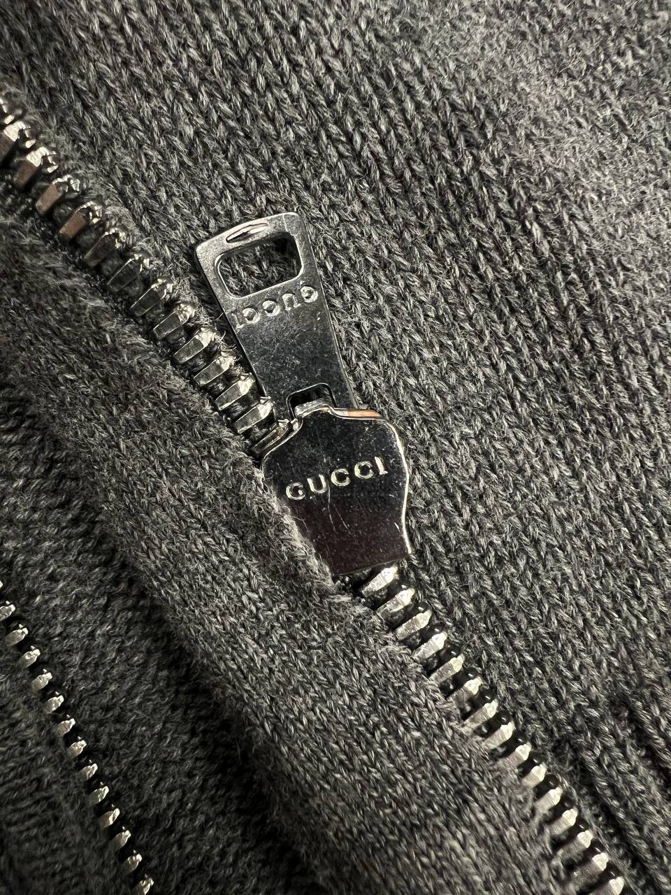 Gucci Sweater Zip Up Web Knit Jumper