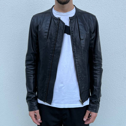 SS 2012 Rick Owens Naska Paneled Leather Jacket
