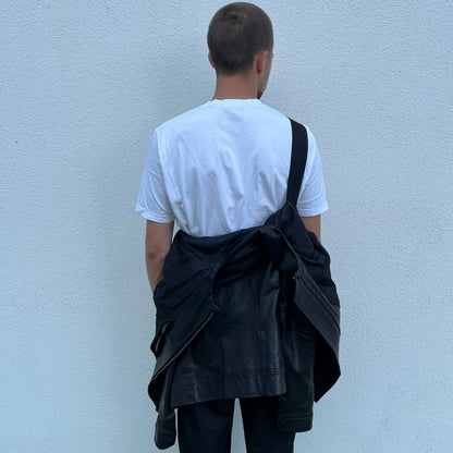 SS 2012 Rick Owens Naska Paneled Leather Jacket
