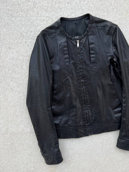 SS 2012 Rick Owens Naska Paneled Leather Jacket
