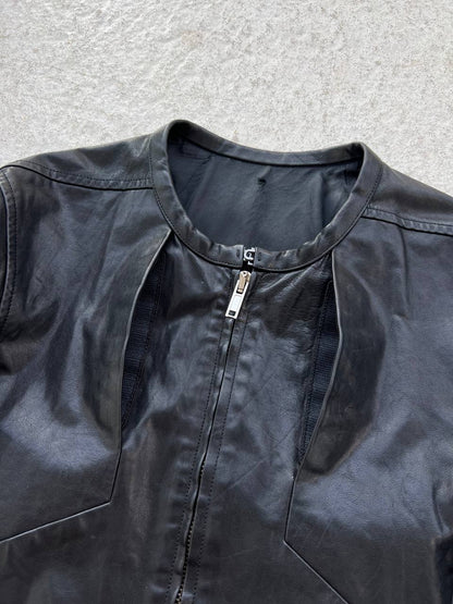 SS 2012 Rick Owens Naska Paneled Leather Jacket